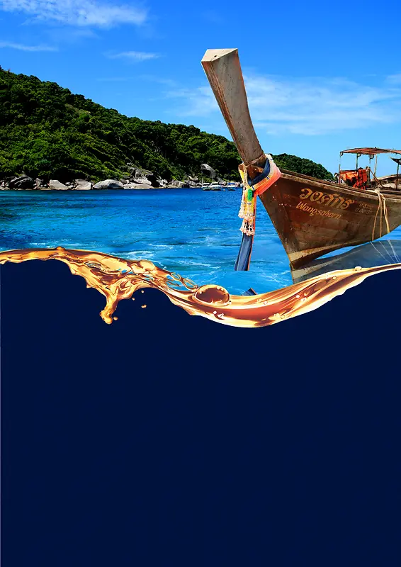 泰国旅游海报背景素材