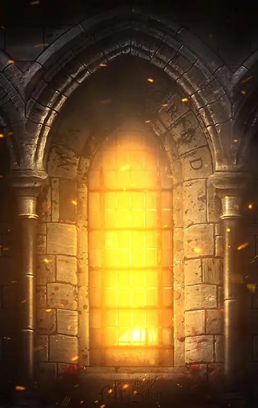 金色炫光H5背景