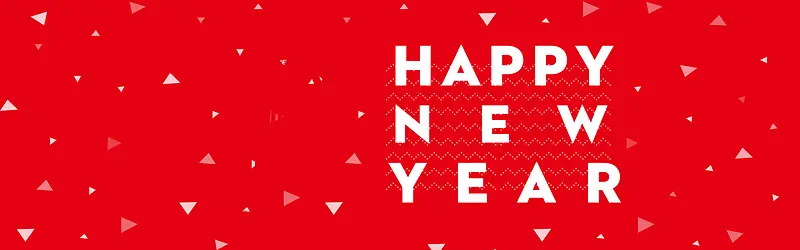 新年几何红色淘宝海报banner背景