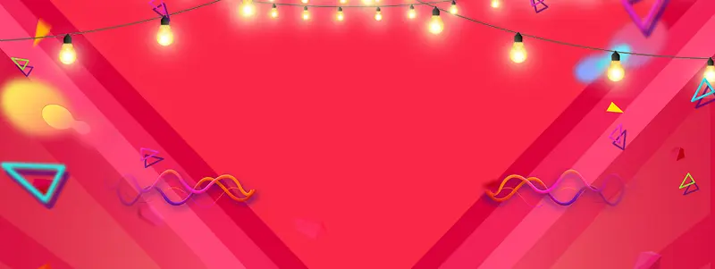 99焕新季几何红色banner