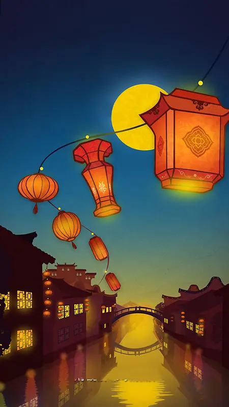 中国风中秋节背景