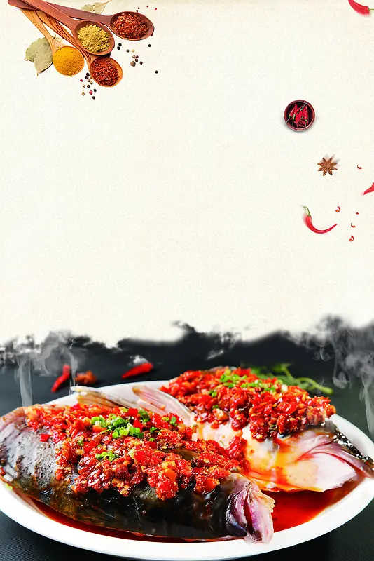 简约中国风餐饮美食海报