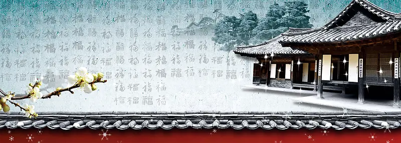 中国风banner背景