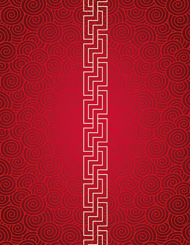 矢量中国风古典回形纹背景素材