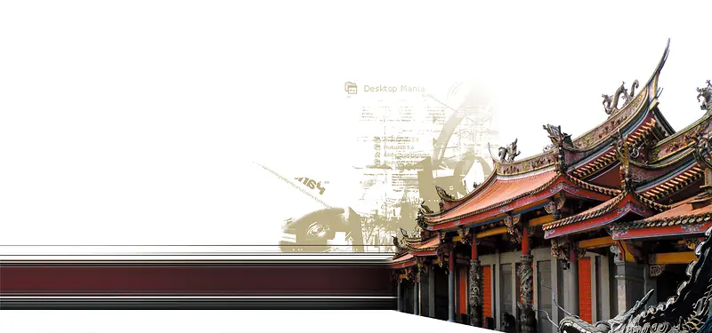 中国建筑背景图