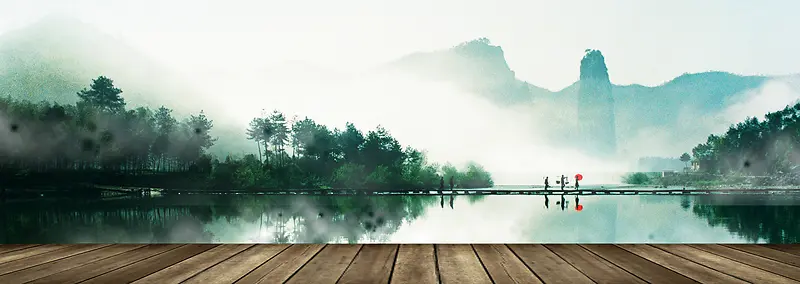 水墨山水背景