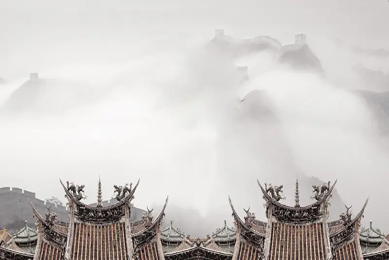 中国风故宫古建筑江山大气宏伟