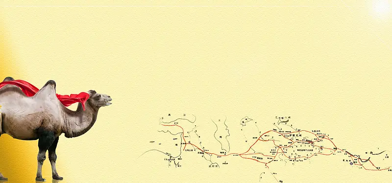 淘宝一带一路复古中国风简约banner