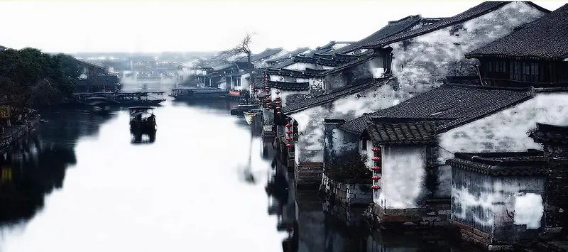 江南水乡背景