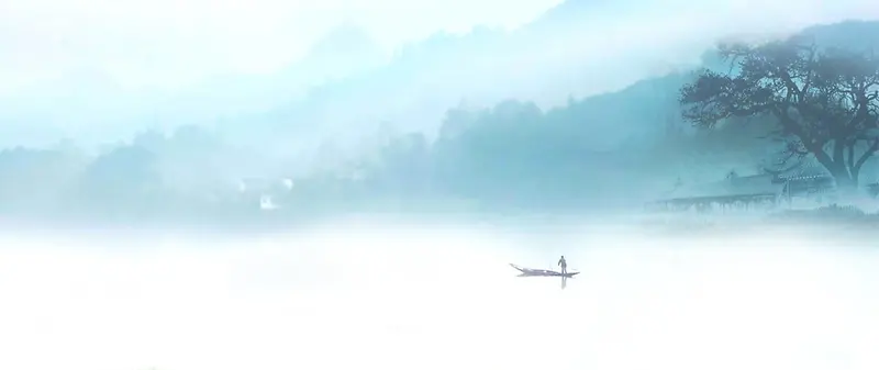 中国风山水背景