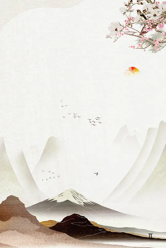中国风水墨山水装饰画