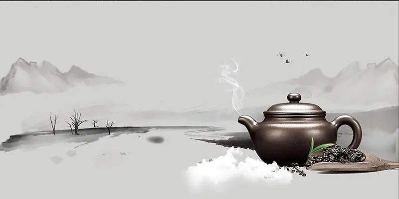 中国风茶文化背景素材