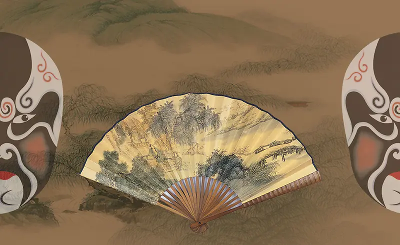 中国京剧背景模板