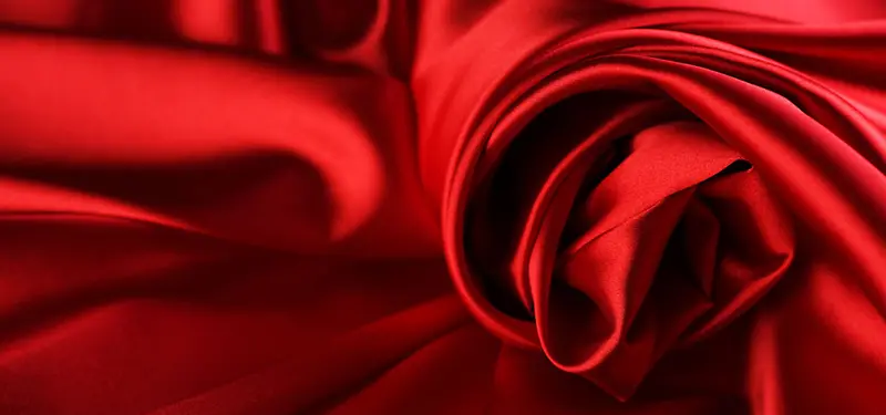 大红色丝绸背景素材