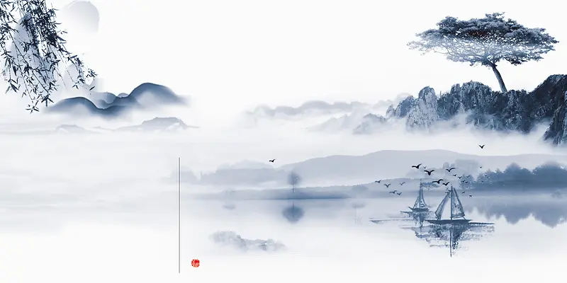 中国风悠远海报