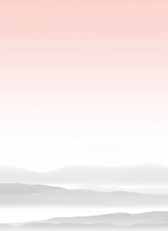 浪漫粉色中国风山水展板背景
