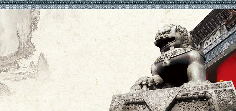 中国风石狮子背景图背景图片素材下载_图片编号ybvakvox-免抠素材网