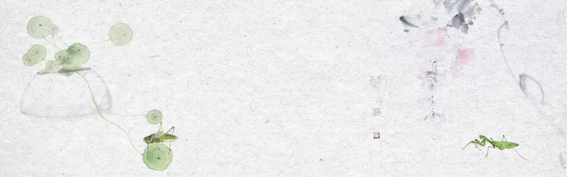 小清新水墨风电商淘宝banner
