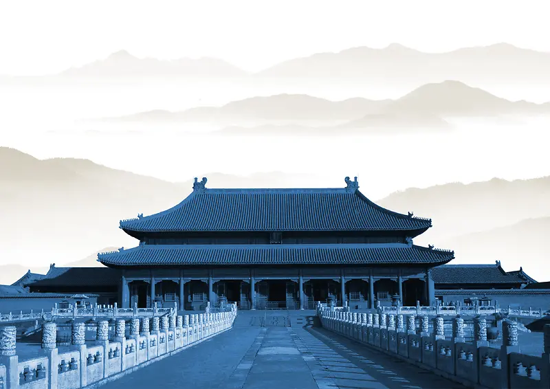 中国风古典宫殿大气背景素材