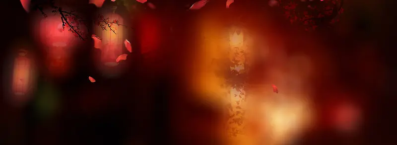 红色节节日氛围 花瓣背景