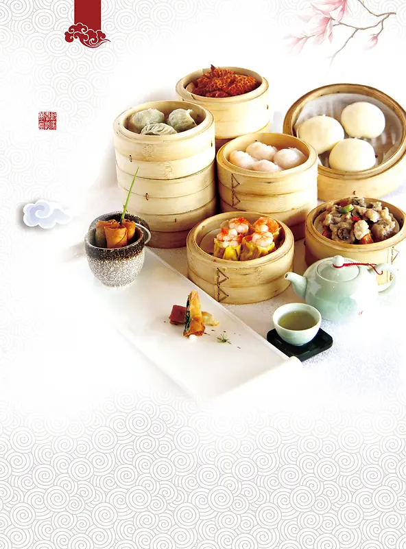 中国风肉广东特色美食海报