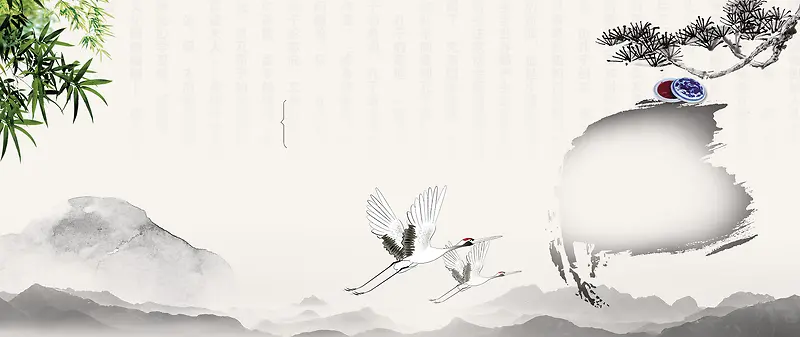 中国风banner背景