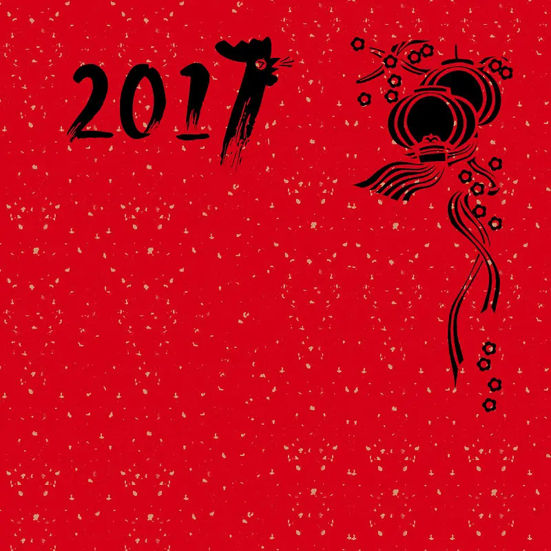 2017鸡年灯笼主图背景素材