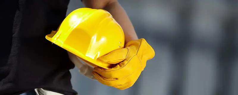 工程师黄色安全帽背景