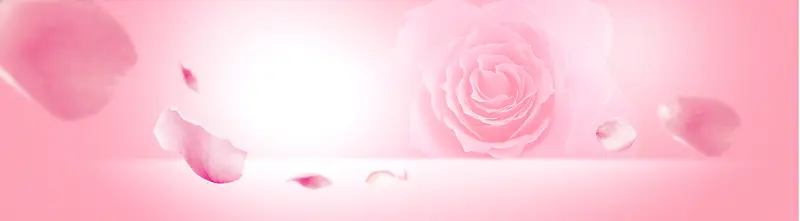 粉色玫瑰花开浪漫海报背景