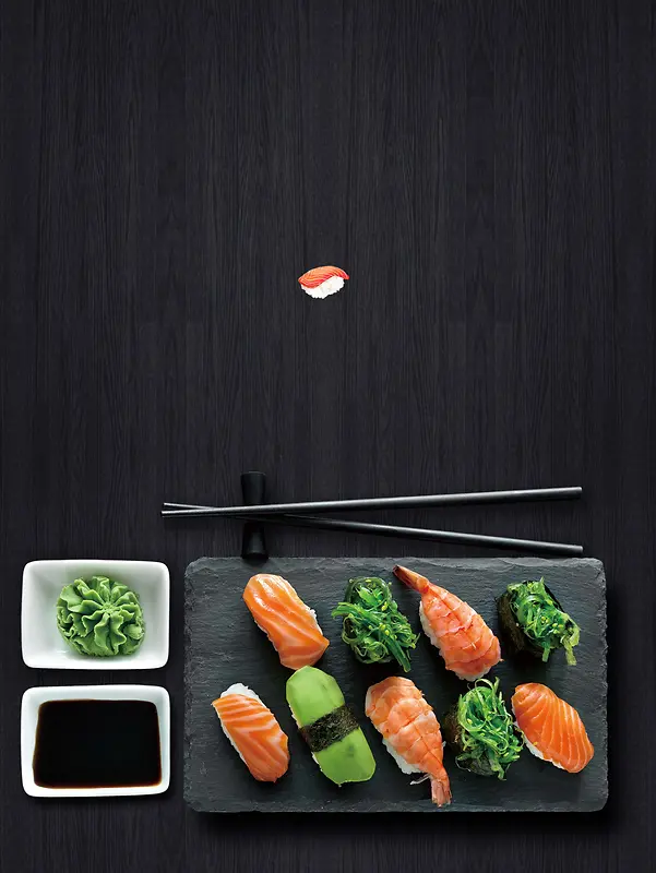 美食日式料理海报背景