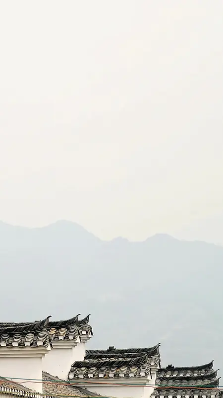 江南鼓楼中国风H5背景素材