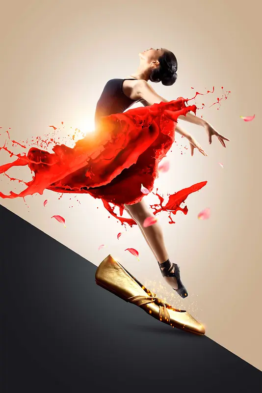 舞蹈中心招生宣传芭蕾广告