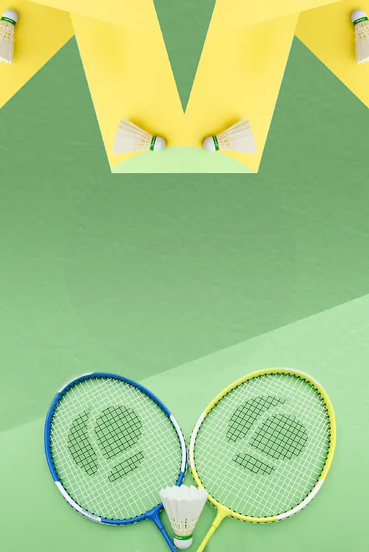羽毛球运动体育海报