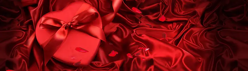 情人节促销浪漫激情大红色护肤品海报背景