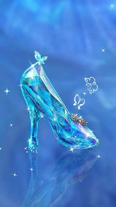 水晶的鞋子H5素材背景