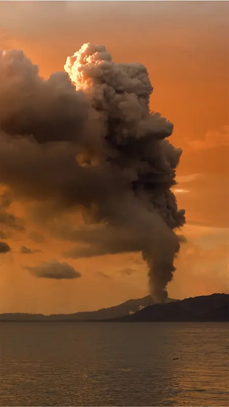 火山灰H5素材背景