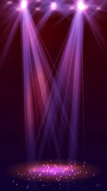 追光灯舞台紫色光晕H5背景素材