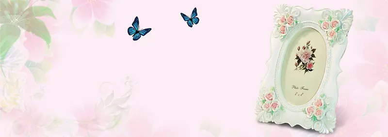 牡丹蝴蝶背景图