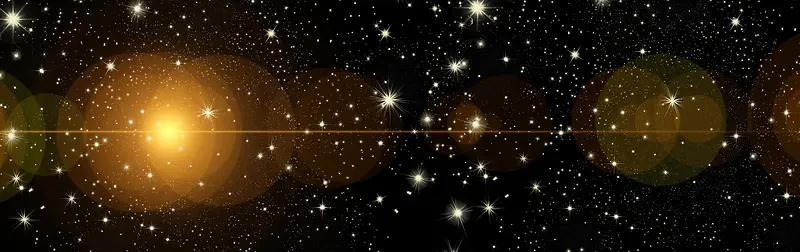 欧式圣诞星空横幅背景素材