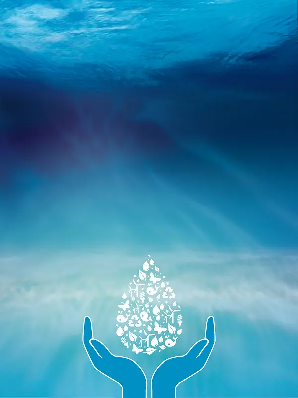 世界水日海报背景