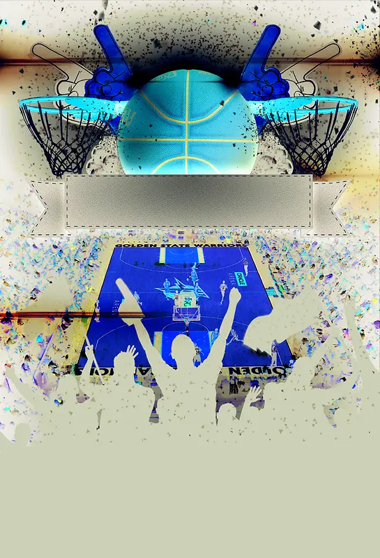 篮球海报背景素材
