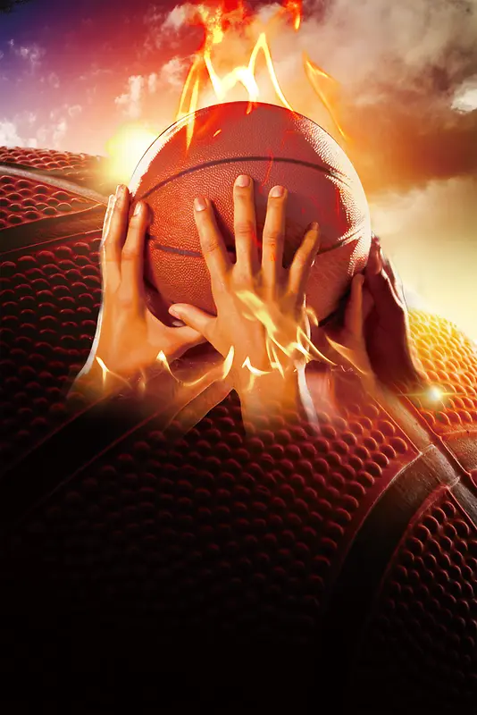 篮球赛海报背景素材