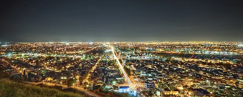 城市唯美夜景背景