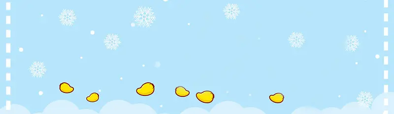 冬天雪景banner创意设计