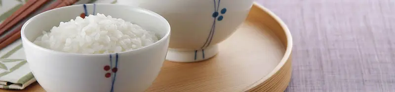 美食米饭瓷器背景