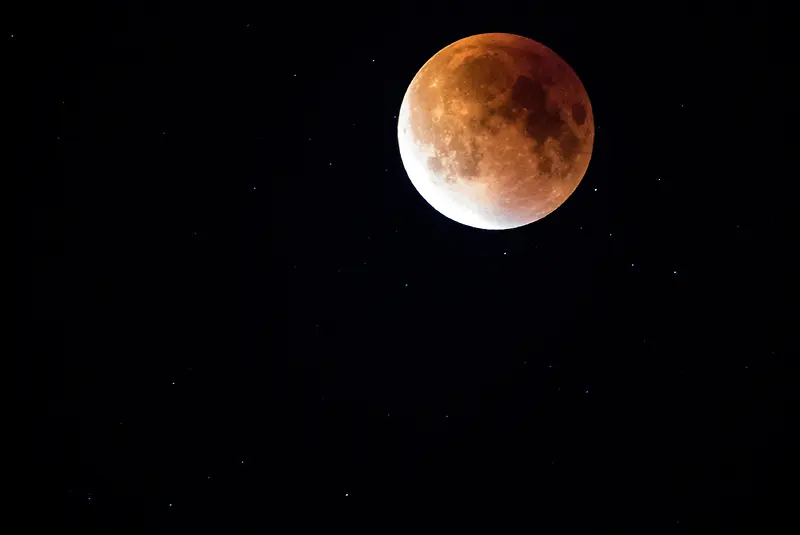 美丽夜空中的月亮背景素材