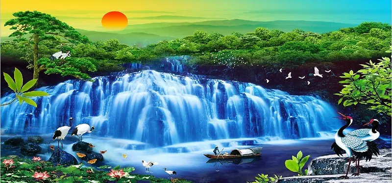 唯美山水风景画