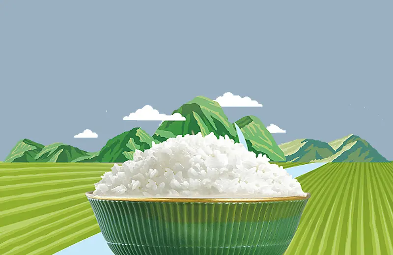 大米粮食海报背景
