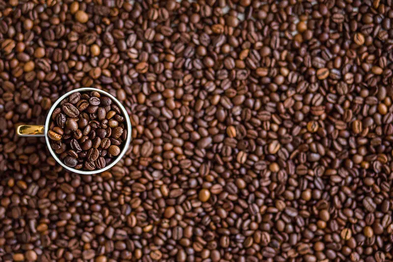 棕色咖啡豆背景素材