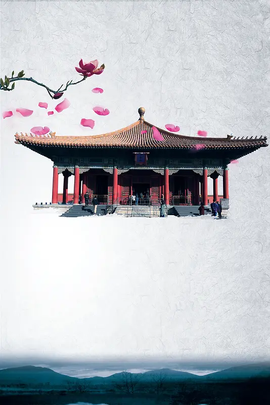 北京文化小吃海报背景素材